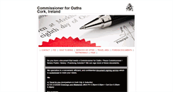 Desktop Screenshot of commissionerforoaths.ie
